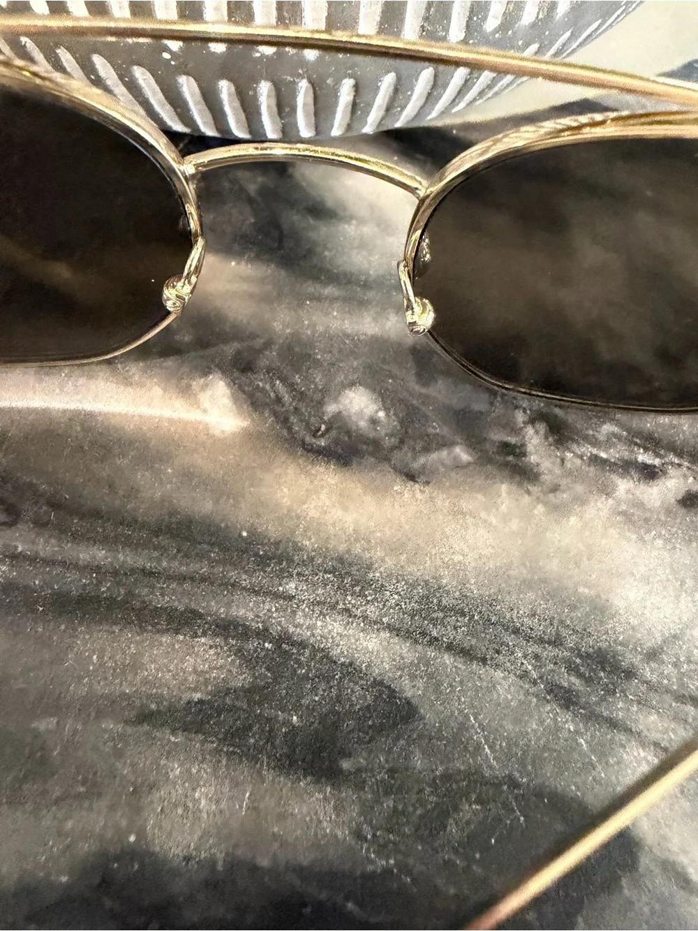 Prada Men’s Gold Frame Sunglasses with Gold-Tone Lenses